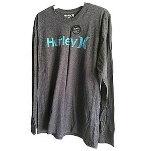 Hurley Gray Men's One & Only Thermal Long Sleeve